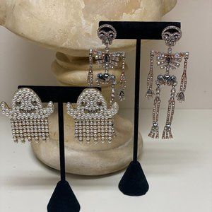 BaubleBar Skeleton & Ghost Earrings